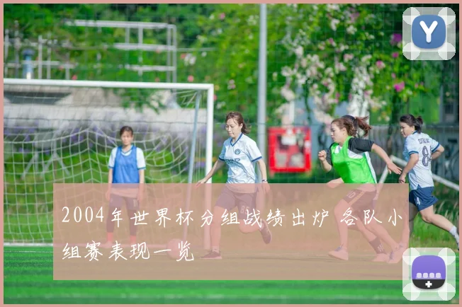 2004年世界杯分组战绩出炉 各队小组赛表现一览